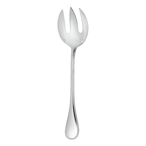 Perles Silver Plated Salad Serving Fork Christofle 