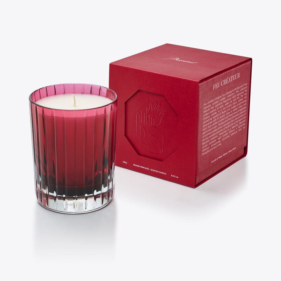 4 Elements Scented Candle Baccarat Feu Créateur Red 