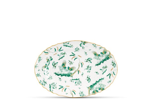 Oro Di Doccia - Large Oval Platter Ginori 1735 Green 