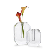 Hex Crystal Vase Set Two's Company 