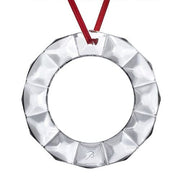 Christmas Wreath Ornament Clear Baccarat 