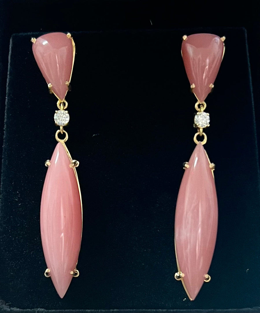 Guava Quartz Earrings Macartine 