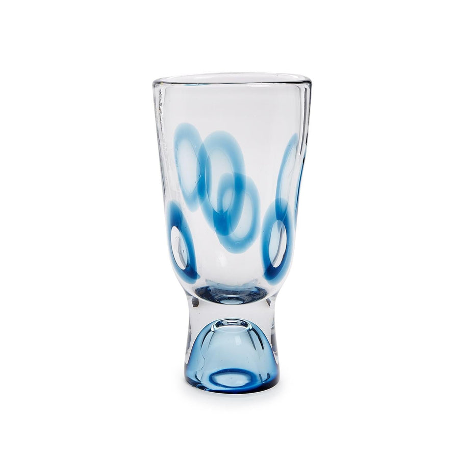 Blue Marine Glass Vase VASES Two's Company 