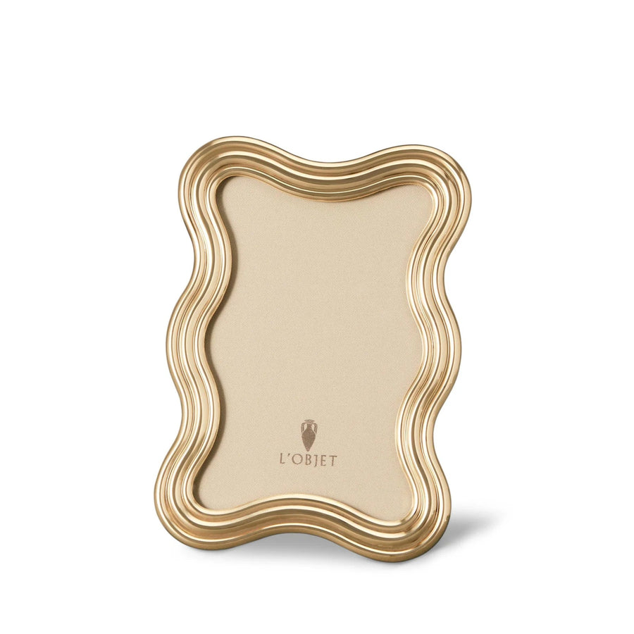 Ripple Frame Gold Home Accessories L'Objet 4x6 