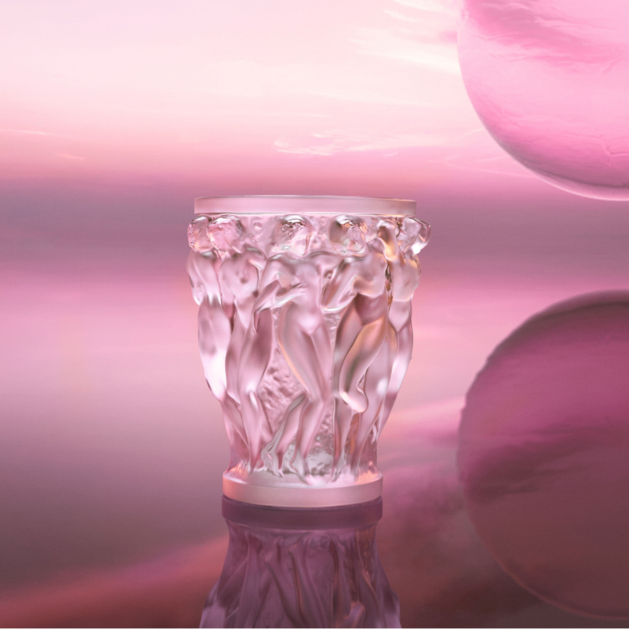 Bachantes Pink Luster Vase