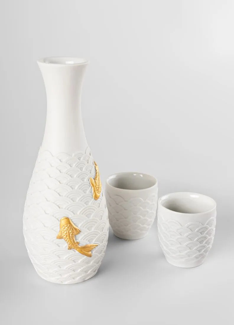 Koi Sake Set Home Accessorie Lladro 