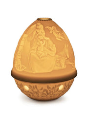 Lithophane Votive Light Nativity Lighting Lladro 