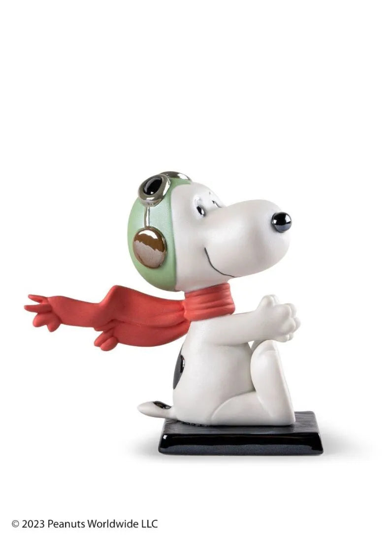 Snoopy Flying Ace Sculpture HOME DECOR Lladro 