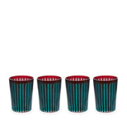 Prism Highball Glasses L'Objet Bordeaux 