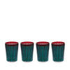 Prism Highball Glasses L'Objet Bordeaux 