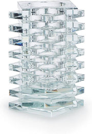 Crystal Pillar Candle Holder VASES Two's Company 