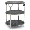 Vogue Shagreen Side Table Charcoal FURNITURE Regina Andrew 