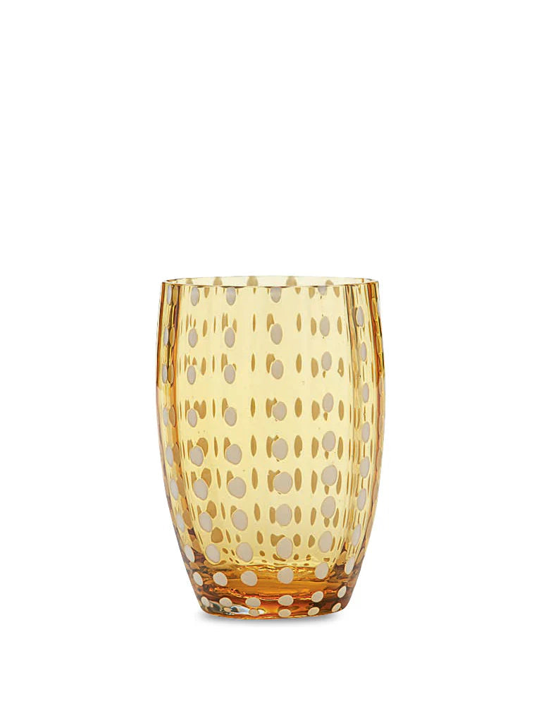 Perle Amber Beverage (Set of 2) GLASSWARE Zafferano 