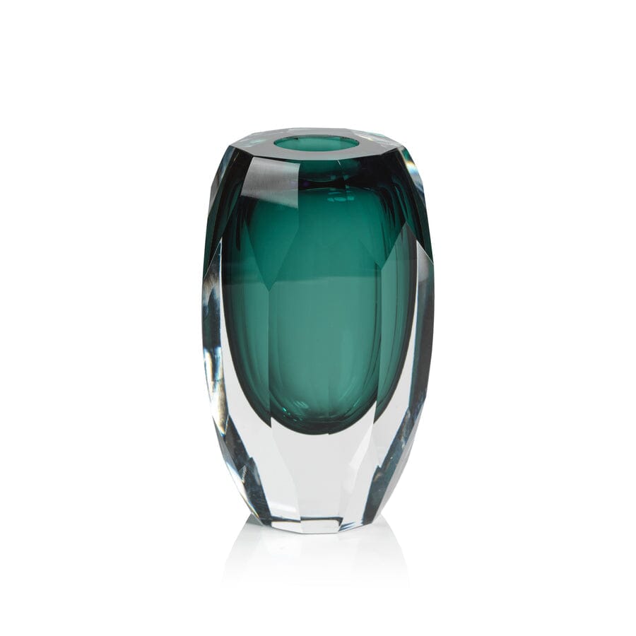 Aman Emerald Vase VASES Zodax Medium 