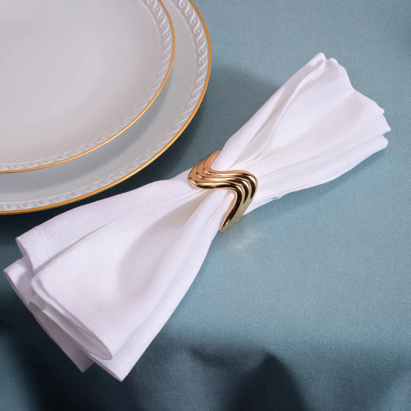 Ripple Napkin Rings - Gold (Set of 4) TABLEWARE L'Objet 