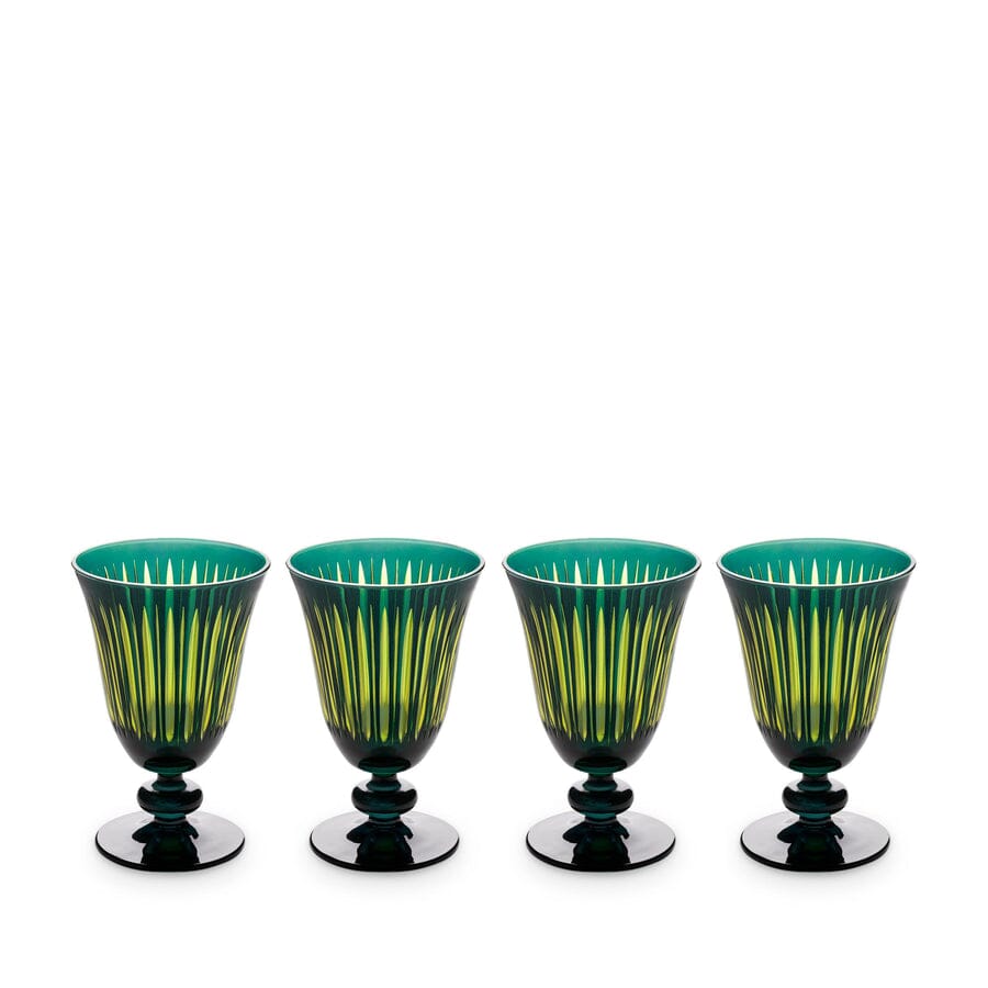 Prism Wine Glasses BARWARE L'Objet Green 