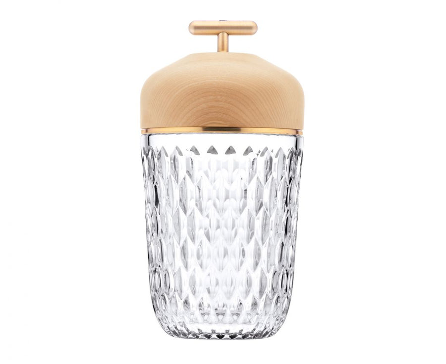 Folia Portable Lamp Lighting Saint Louis Crystal Light Brown 