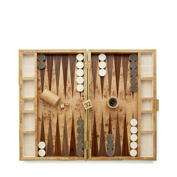 Shagreen Backgammon Set TRAYS Aerin 