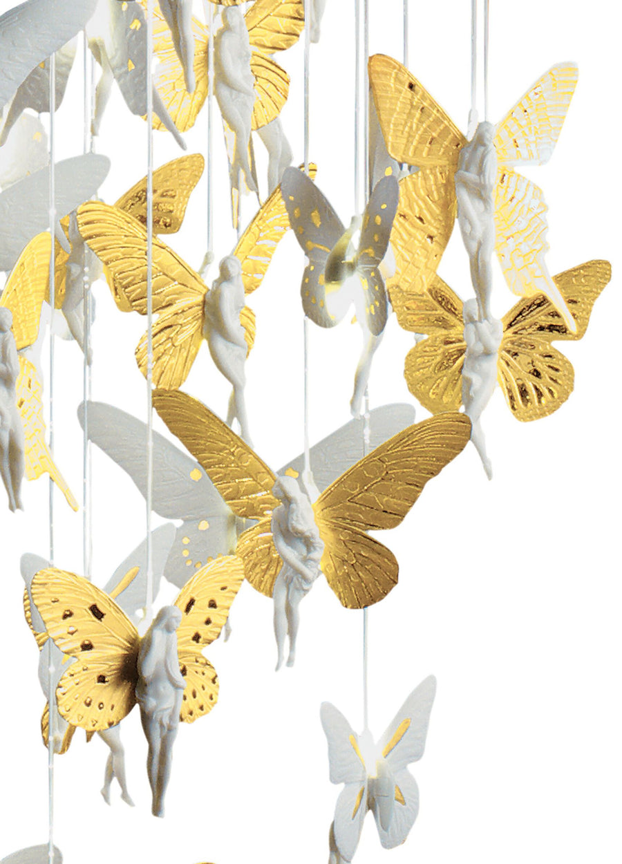 Niagara Chandelier. 0.80m. Golden Luster Lighting Lladro 