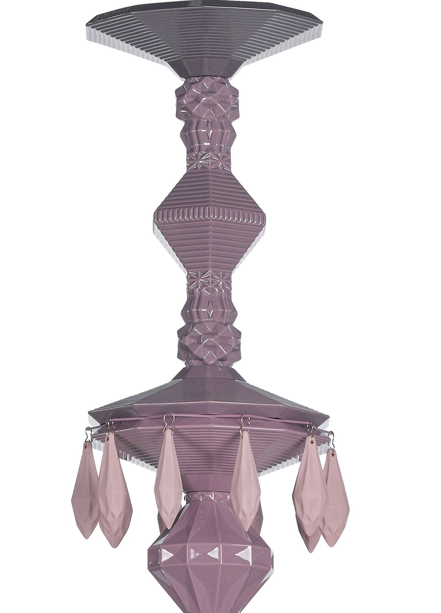 Belle de Nuit Chandelier Pink Lighting Lladro 