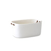 Large Champagne Bucket With Leather Handles Dining Tina Frey White 