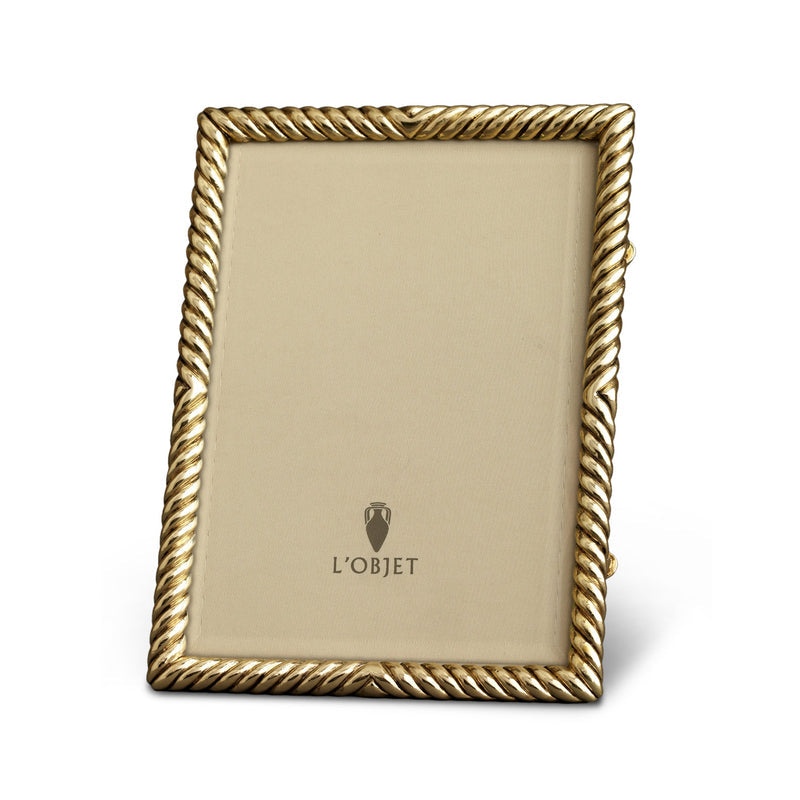 Deco Twist Frame Gold Home Accessories L'Objet 5x7 