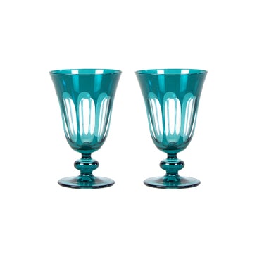 Rialto Glass Tulip Millicent Blue GLASSWARE Sir Madam 