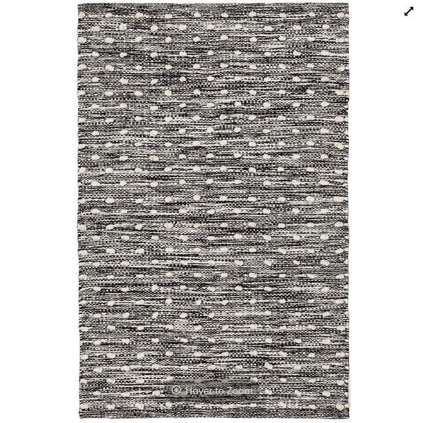 Hobnail Black Indoor/Outdoor Rug RUGS Annie Selke 