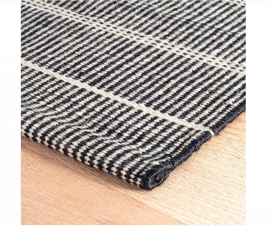 Samson Black Indoor/Outdoor Rug RUGS Annie Selke 