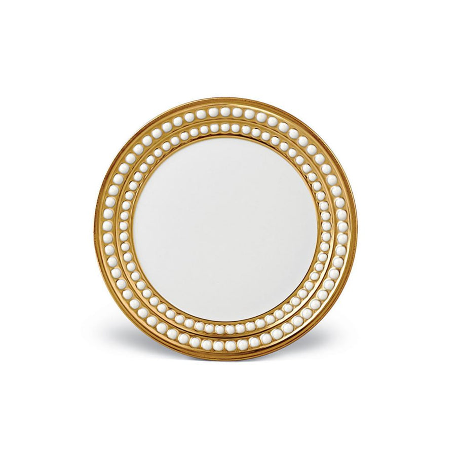 Perlee Bread and Butter Plate Gold Dining L'Objet 