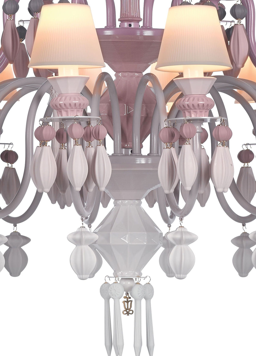 Belle de Nuit Chandelier Pink Lighting Lladro 