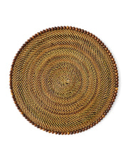 Round Placemat with Beads Placemats Calaisio Walnut 