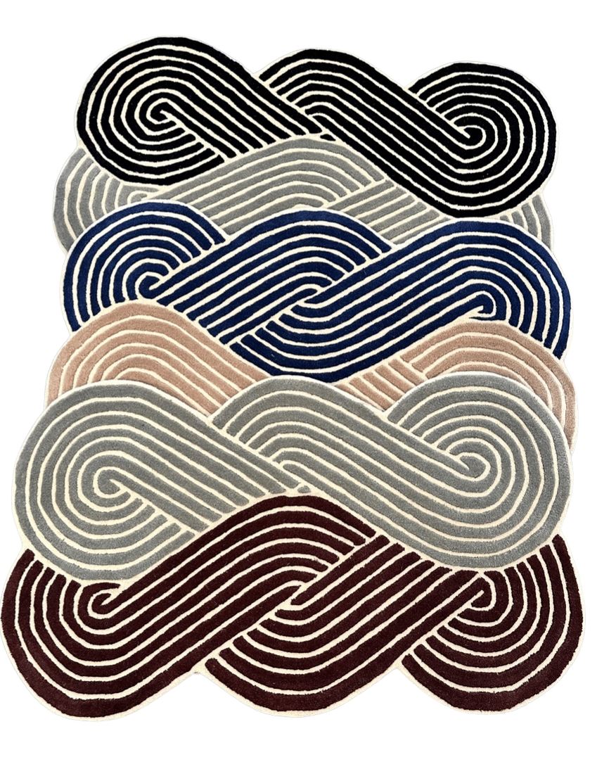 Knots Doormat Rugs 4DASOUL 