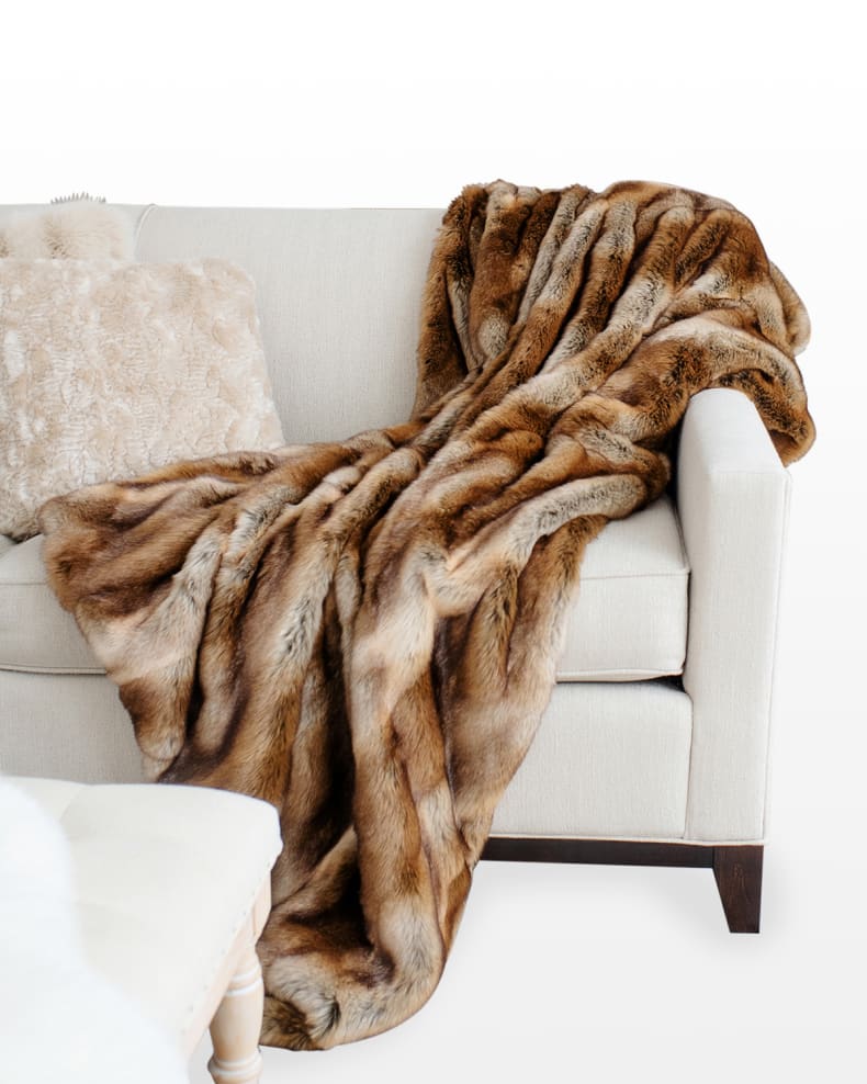 Fisher Throw Faux Fur PILLOWS Fabulous Furs 